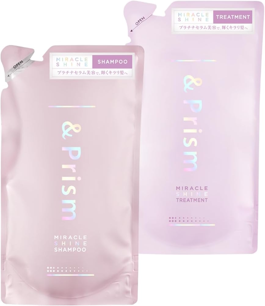 ＆Prism（アンドプリズム）ミラクルシャイン シャンプー・ヘアトリートメント つめかえセット