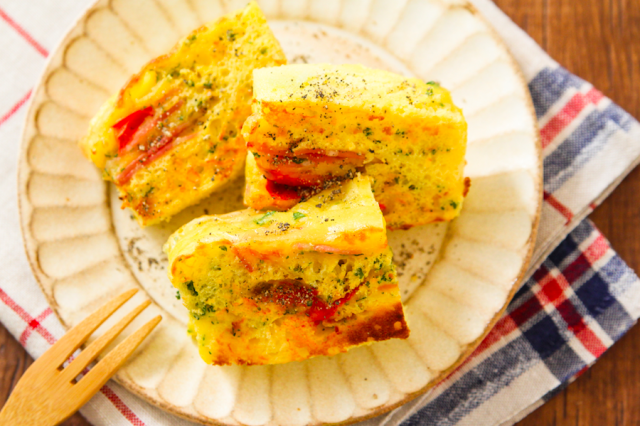 レンジでケークサレ