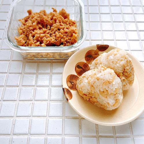 蓮根の甘辛そぼろ