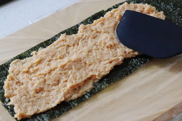 海苔と鶏ひき肉