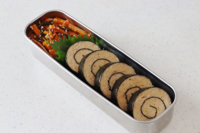 2品弁当の詰め方プロセス