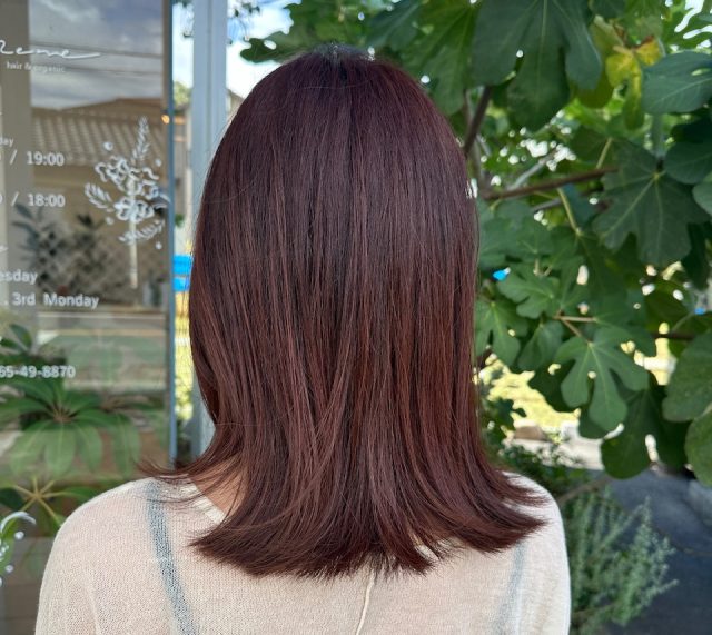 ミディアム後ろ姿