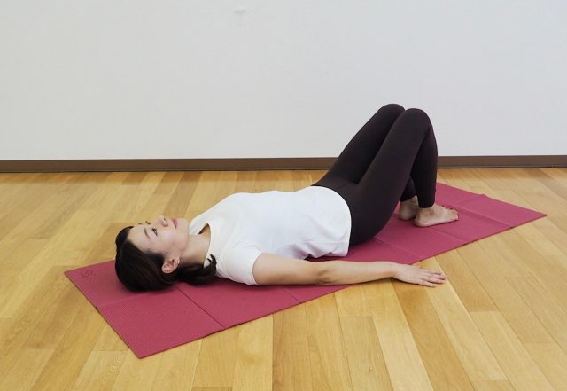 「朝のストレッチ」