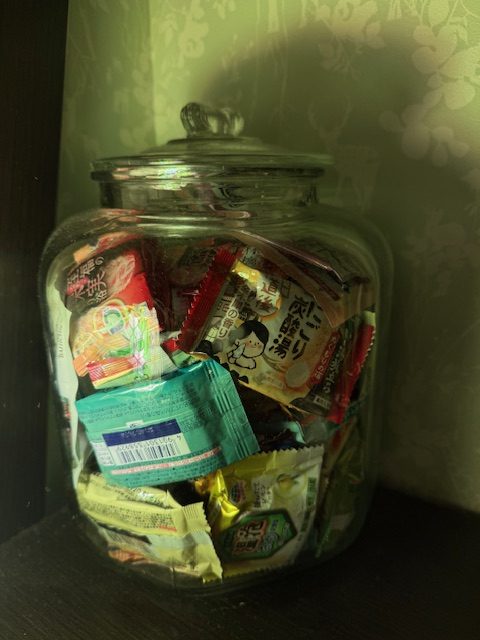 瓶に入った複数の入浴剤