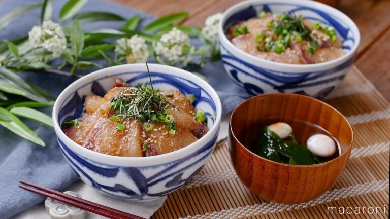 【ぶりのごまだくしょうゆ漬け丼】すりごまたっぷり!パパッと簡単に♪ 【ぶりのごまだくしょうゆ漬け丼】すりごまたっぷり!パパッと簡単に♪
