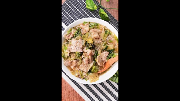 【白菜と豚バラをレンチンするだけ♡】「飛ぶほどウマいのに簡単！」10分で作れる絶品おかずレシピ Collaboration With DAIGOも台所