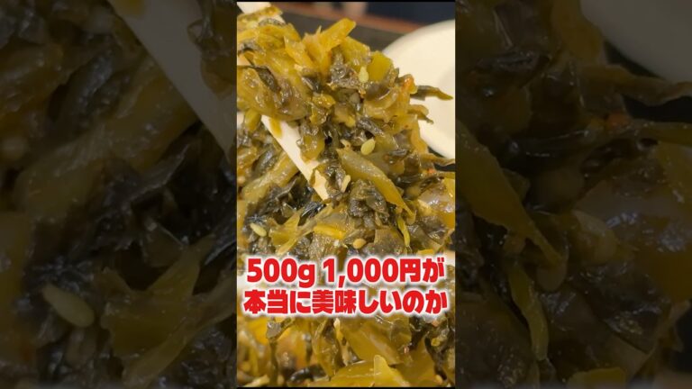 リュウジ激推しのこの辛子の高菜漬け500g 1,000円が本当に美味しいのか僕が証明します #PR #ヤフーショッピング #ヤフショ認定グルメ