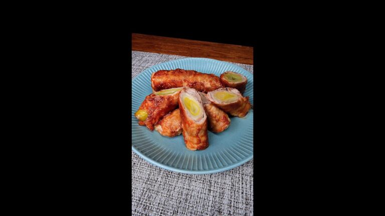 【豚×チーズ×長ねぎが強すぎ！】巻いて焼くだけでレベチ！の絶品豚チーズロールが優勝 Collaboration With DAIGOも台所 / Pork Rolls with Cheese