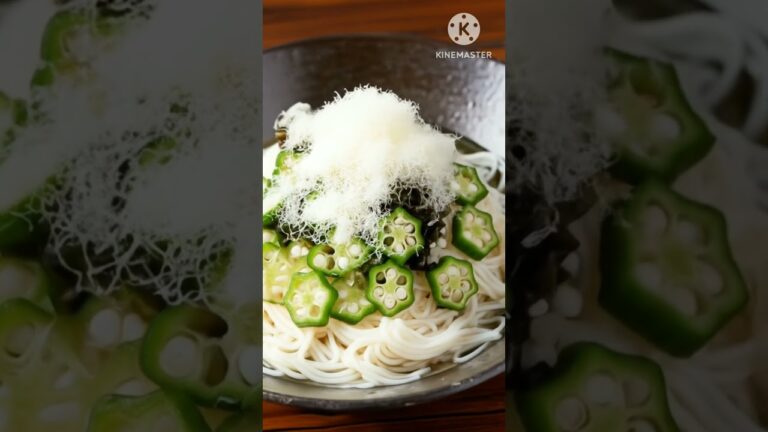 オクラととろろ昆布の冷やし麺のせ オクラととろろ昆布の冷やし麺のせ