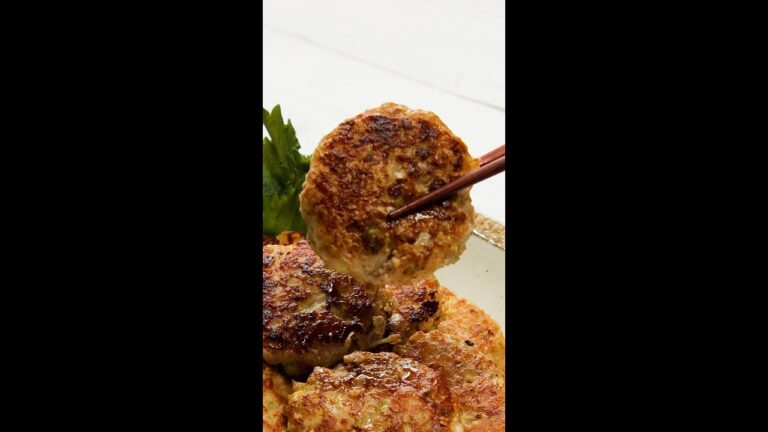 【フライパンで焼くだけ！】ジューシー＆ヘルシー！ 白菜たっぷりつくね♡ Collaboration With DAIGOの台所/Pork Meatballs with Chinese Cabbage