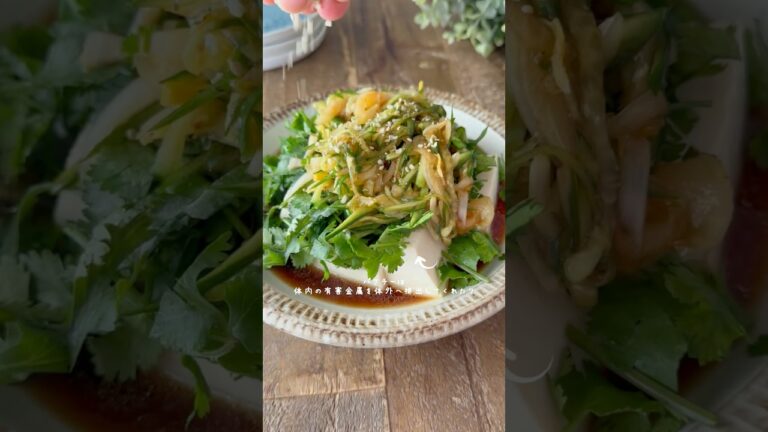 【パクチー好きさん!】思う存分楽しめる🥗湯豆腐とパクチーのエスニック風サラダ #レシピ動画 #ヴィーガンレシピ #パクチー #アメリカ生活 【パクチー好きさん!】思う存分楽しめる🥗湯豆腐とパクチーのエスニック風サラダ #レシピ動画 #ヴィーガンレシピ #パクチー #アメリカ生活