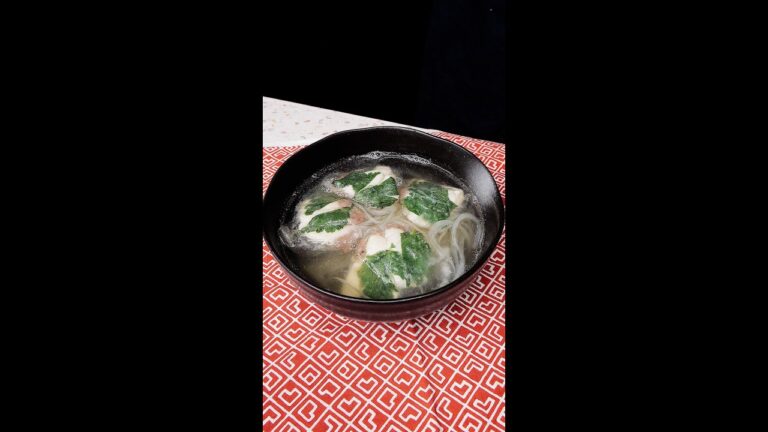 【超アイデアラーメン】大根とライスペーパーでめっちゃヘルシー！優しい味のブリ入り白だし麺 / vegetable noodle ramen with yellowtail dumplings