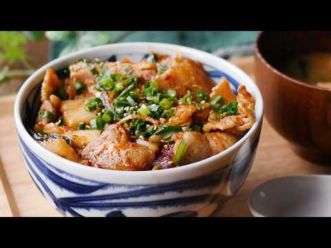 【定番の豚キムチ丼】10分で完成！パパッとランチにおすすめ♪