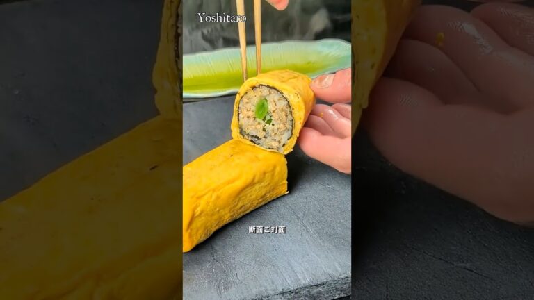 🍱お弁当の新定番にいかが?【三色海苔巻き🌀💗】鶏そぼろ・スナップエンドウ・卵の三色丼常連チームが織りなすNEW海苔巻き#japan #shorts #rolling 🍱お弁当の新定番にいかが?【三色海苔巻き🌀💗】鶏そぼろ・スナップエンドウ・卵の三色丼常連チームが織りなすNEW海苔巻き#japan #shorts #rolling
