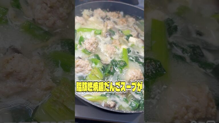 痩せてなくても食べたいくらい美味しい脂肪燃焼鶏だんごスープがあまりにもウマすぎる！ #shorts #リュウジ #ダイエット #痩せる #レシピ #料理 #バズレシピ