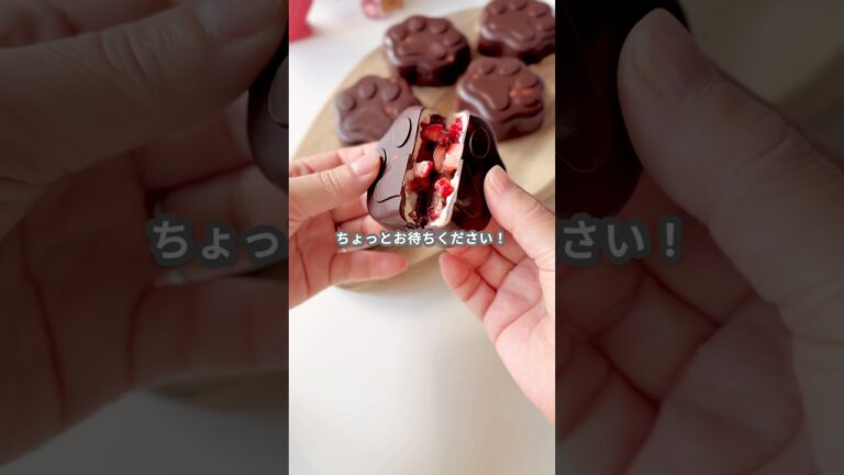 【簡単スイーツ】いちごチョコ&チョコマシュマロの作り方 #shorts