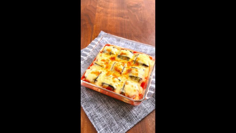 【なす、折りたたんだら全員秒で完食】とろけて消えるの早すぎ / Eggplant Lasagna