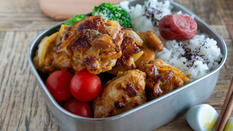 【暑い日のお弁当】簡単でおいしい、傷みにくいお弁当おかず。#お弁当おかず #タンドリーチキン #夏のお弁当