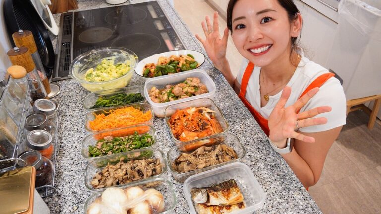 【作り置き10品】1時間でタンパク質も野菜も食物繊維も取れる簡単おかず10品作ります！