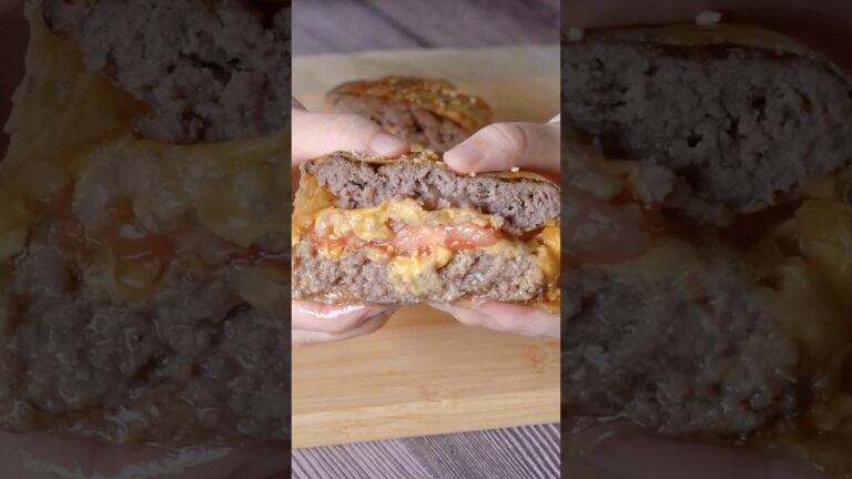【ライスペーパーで包んで焼いてみて】肉汁を閉じ込める！新感覚のハンバーガー / Rice Paper Wrapped Cheeseburger