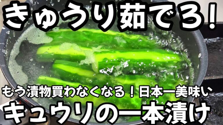 きゅうりは茹でろ!もう漬物買わん!これだけで簡単プロの味!キュウリの一本漬け 作り置き 常備菜 おつまみ 大量消費レシピ 夏野菜 屋台お祭り 胡瓜 浅漬け きゅうりは茹でろ!もう漬物買わん!これだけで簡単プロの味!キュウリの一本漬け 作り置き 常備菜 おつまみ 大量消費レシピ 夏野菜 屋台お祭り 胡瓜 浅漬け