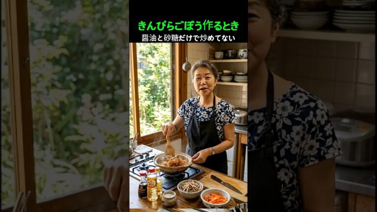30年料理人のごぼう炒めの秘密 30年料理人のごぼう炒めの秘密