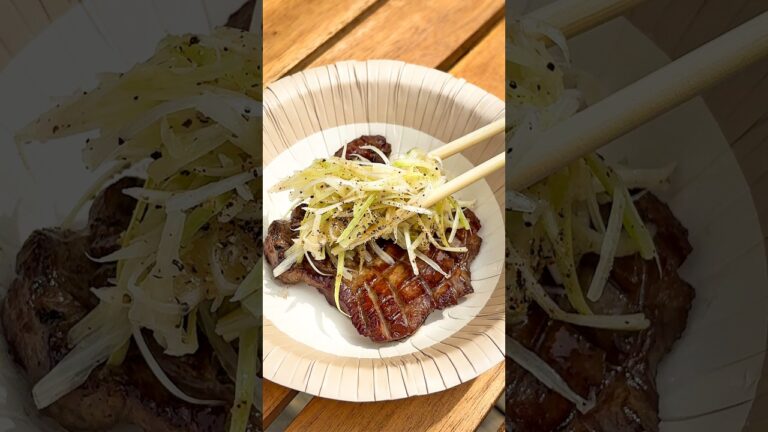 【BBQのお肉、まだたれだけなの？】コレが焼肉屋以外でお目にかかれるとは！1分で作れる万能だれレシピ / Japanese Leek Salt Sauce