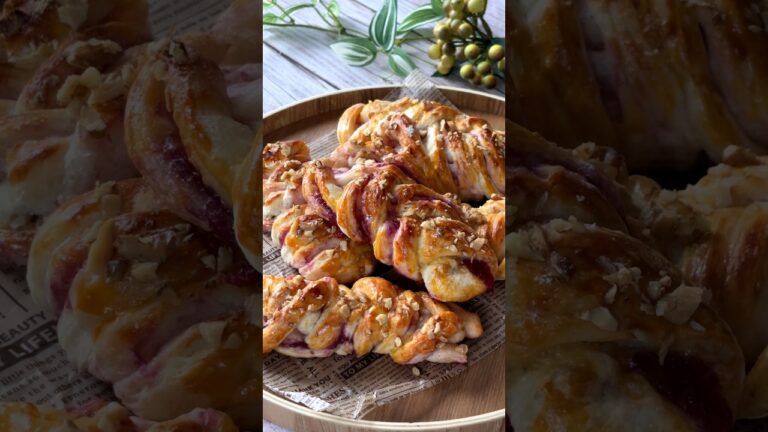 【高級ベーカリー超え!?】うっとりするほどキレイな「紅芋編み込みパン」 / Braided Sweet Potato Bread 【高級ベーカリー超え!?】うっとりするほどキレイな「紅芋編み込みパン」 / Braided Sweet Potato Bread