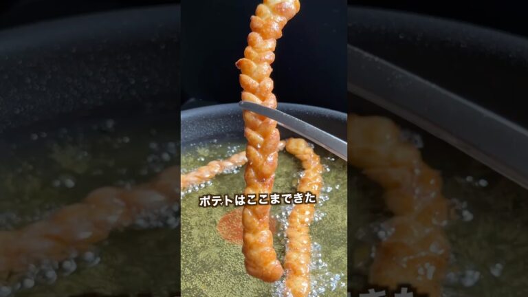 フライドポテト編んでみたらヤバいのできた#shorts フライドポテト編んでみたらヤバいのできた#shorts