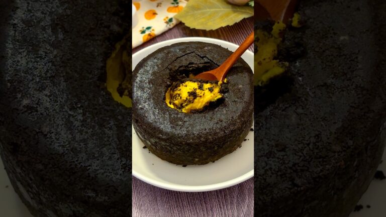 【かぼちゃは全部コレにして】型ごとひっくり返す！ハロウィンに作りたい「かぼちゃの逆さまチーズケーキ」 / Upside-Down Pumpkin Cheesecake